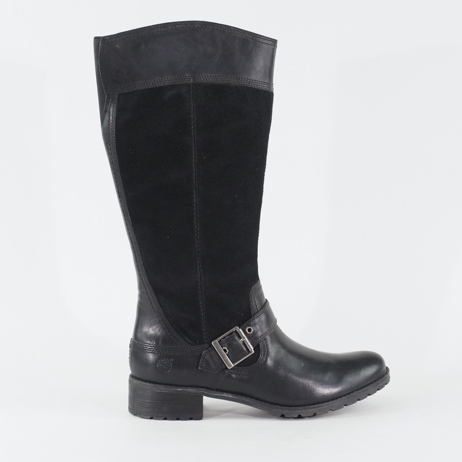 Womens Timberland EK Bethel Tall 8324A Black Leather Zip Up Casual Ladies Boots