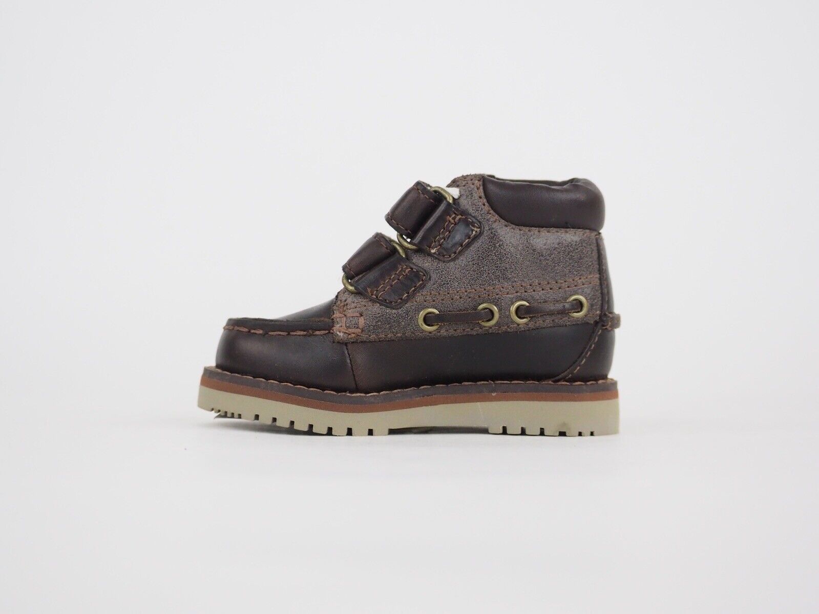 Toddlers Timberland Milville 39887 Dark Brown Leather 2 Strap Chukka Boots