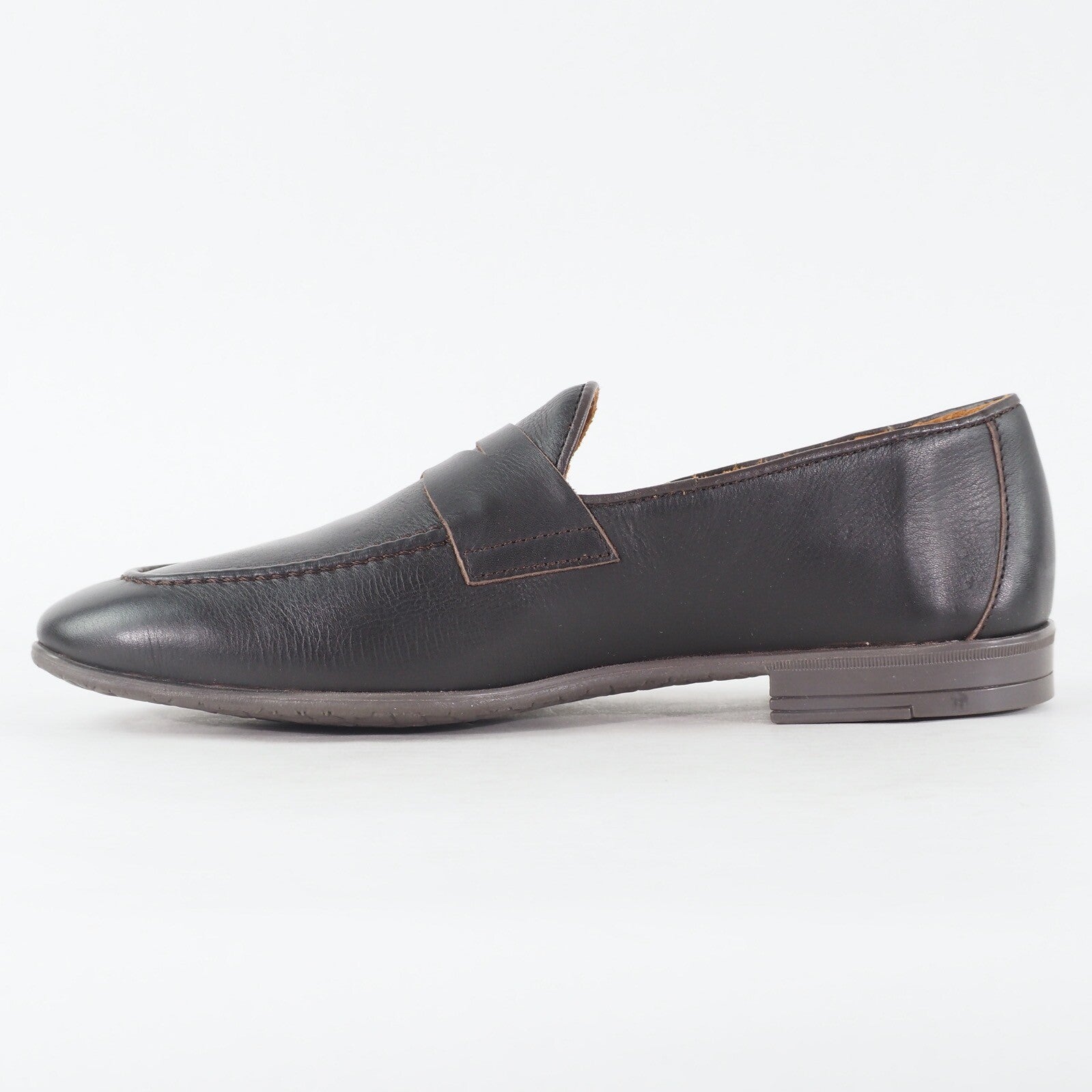 Mens Hackett London Masked Roll HMS20849 878 Black Leather Slip On Formal Shoes