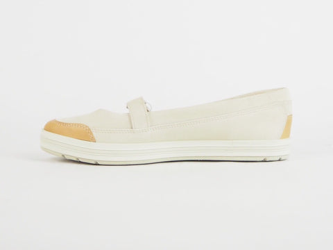Womens Timberland Earthkeepers Casco Bay MJ 3956R Beige Leather Slip On Loafers