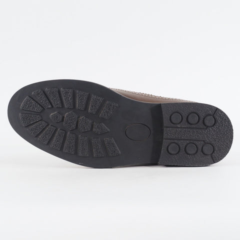 Mens Ben Sherman Garry Peach Dark Brown Leather Lace Up Formal Oxford Shoes