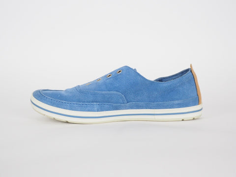 Womens Timberland EK Casco Bay 8429B Blue Leather Laceless Trainers Casual Shoes