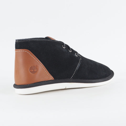 Mens Timberland City Shuffler Chukka A12JK Black Leather Lace Up Chukka Boots