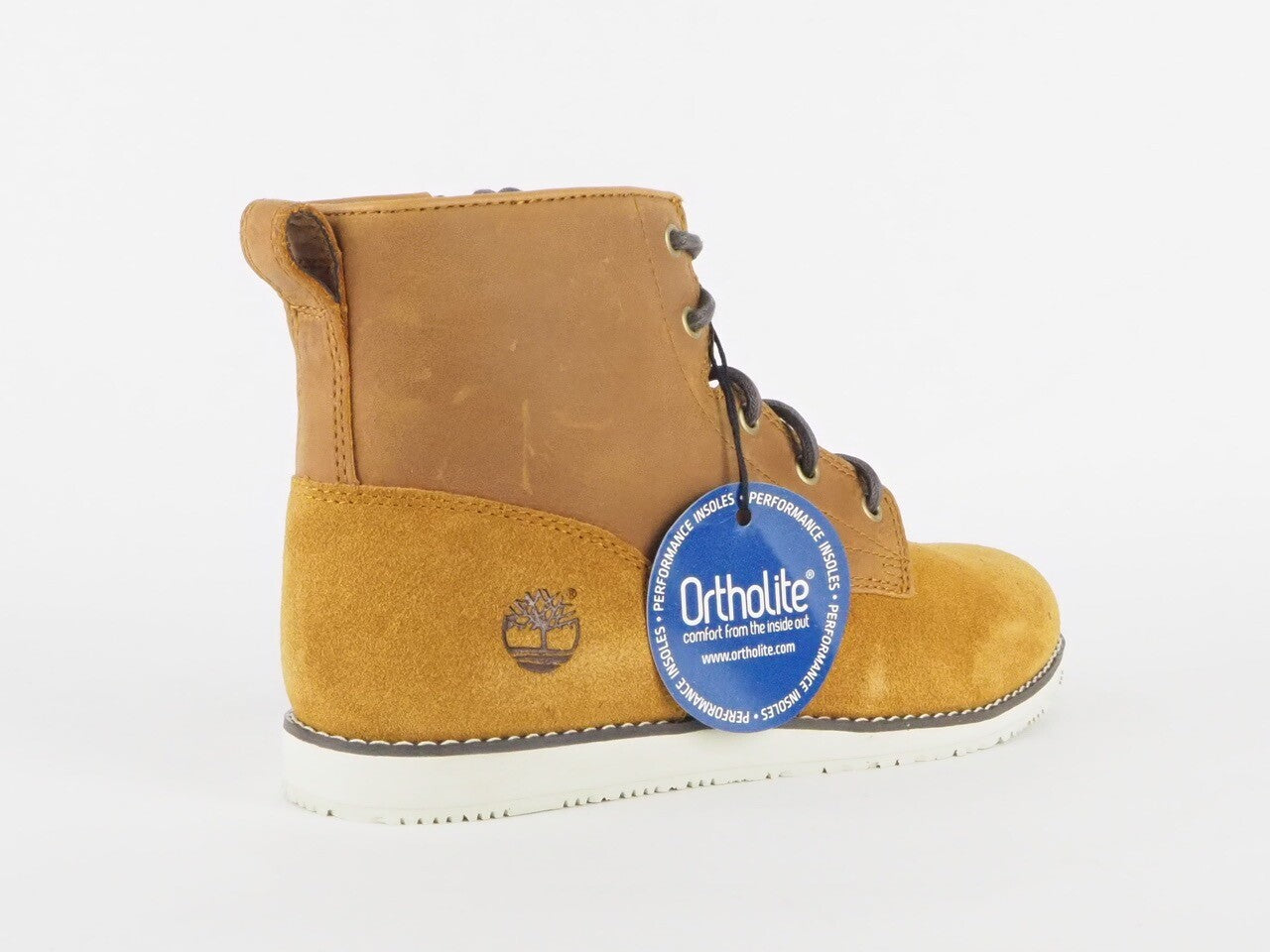 Junior Boys Timberland Newmarket Lace A1CEE Leather Brown Casual Walking Boots