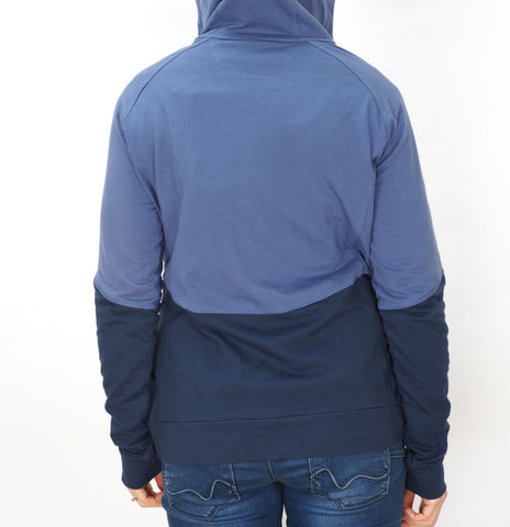 Womens Jack Wolfskin Sambesi 1804311 Blue Indigo Fast Drying Warm Zip Up Hoodie