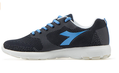 Womens Diadora X Run Light 101.172963 C4811 Blue Lace Up Running Trainers