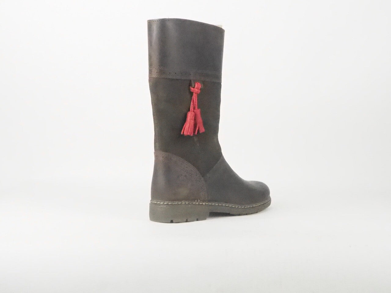 Girls imberland Amesbury Tall 8279R Brown Leather Tassel Girls Boots 