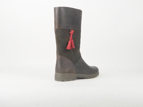 Girls imberland Amesbury Tall 8279R Brown Leather Tassel Girls Boots 