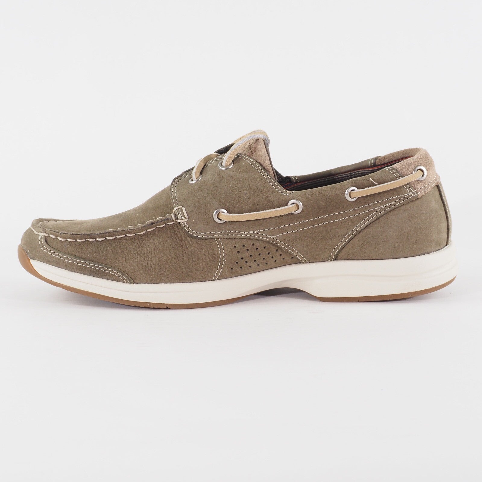 Mens Timberland Ek HullS Cove 2 Eye 9853A Leather Lace Up Walking Boat Shoes