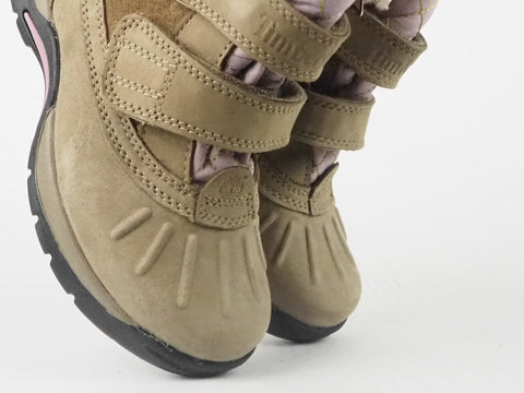 Boys Timberland Mallard GTX Hook And Loop 33783 Beige Pink Boots