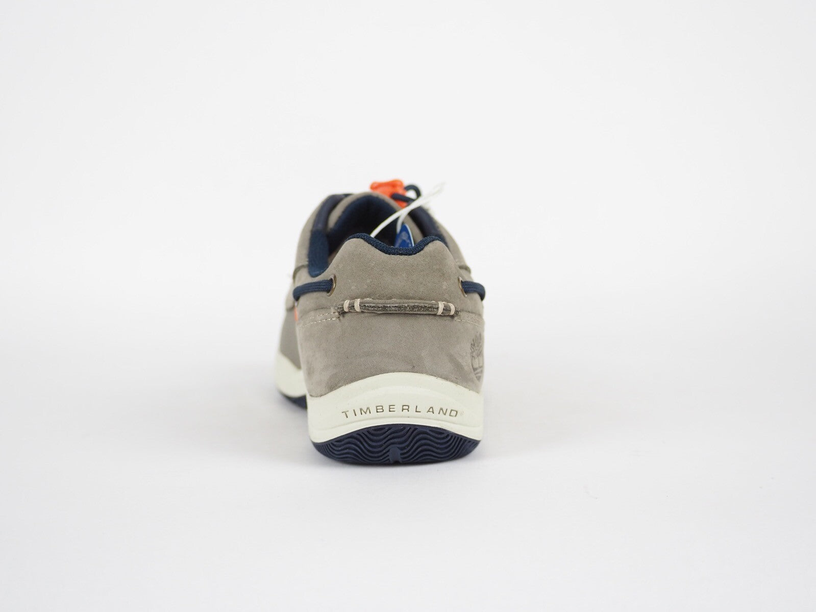 Boys Timberland EK Oxford 4472R Grey Leather Lace Up Casual Kids boat Shoes