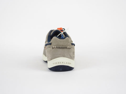 Boys Timberland EK Oxford 4472R Grey Leather Lace Up Casual Kids boat Shoes