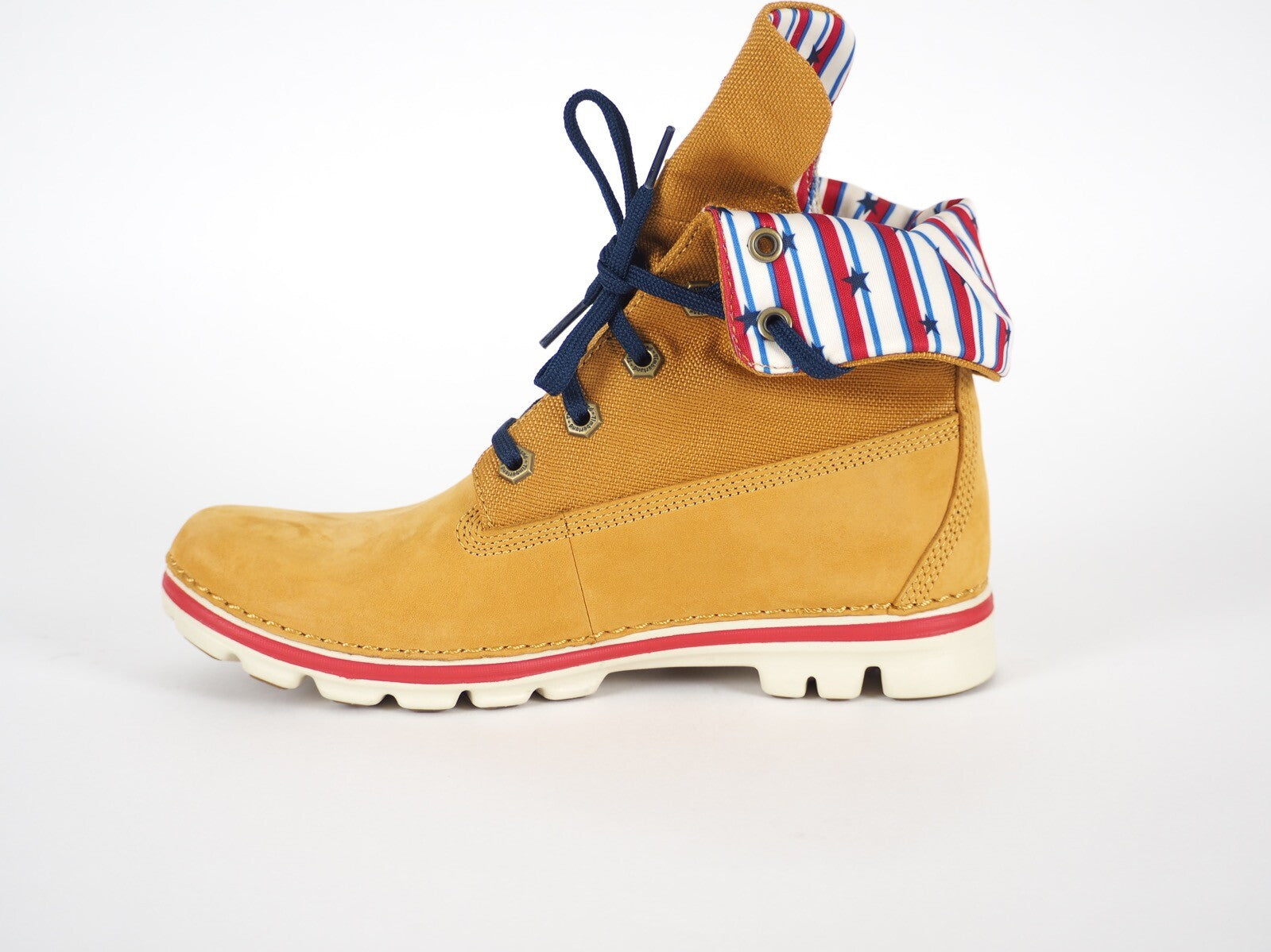 Womens Timberland Earhkeepers 8068B Wheat Leather Roll Top Lace Up Chukka Boots