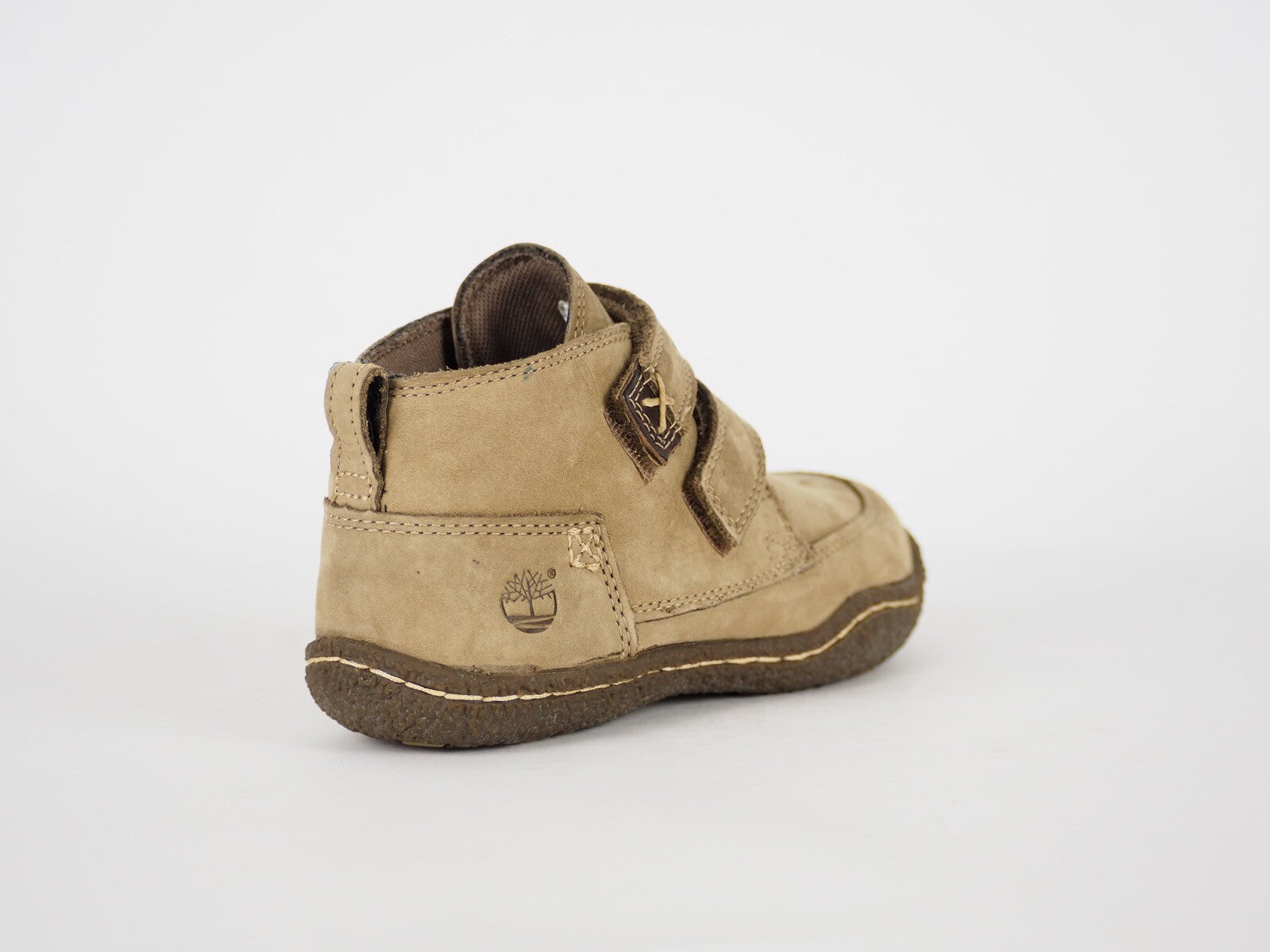 Boys Timberland Grifton Hill 27876 Beige Leather Strapped Ankle Boots