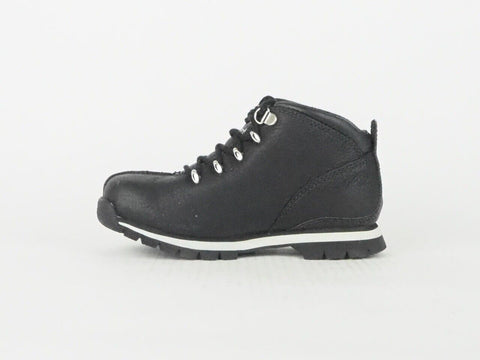 Boys Timberland Splitrock Hiker 96773 Black Leather Boys Lace Up Boots 