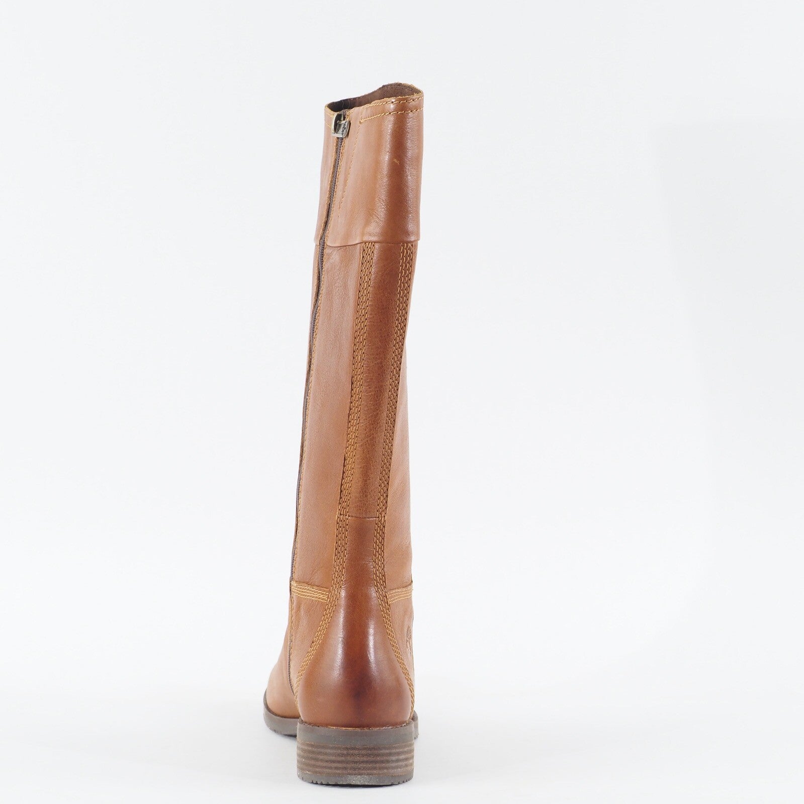 Womens Timberland Venice Park Tall A1IZ7 Tan Leather Zip Up Casual High Boots