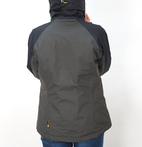Womens Jack Wolfskin Firebow Texapore 1106911 Dark Steel Zip Up Hiking Jacket