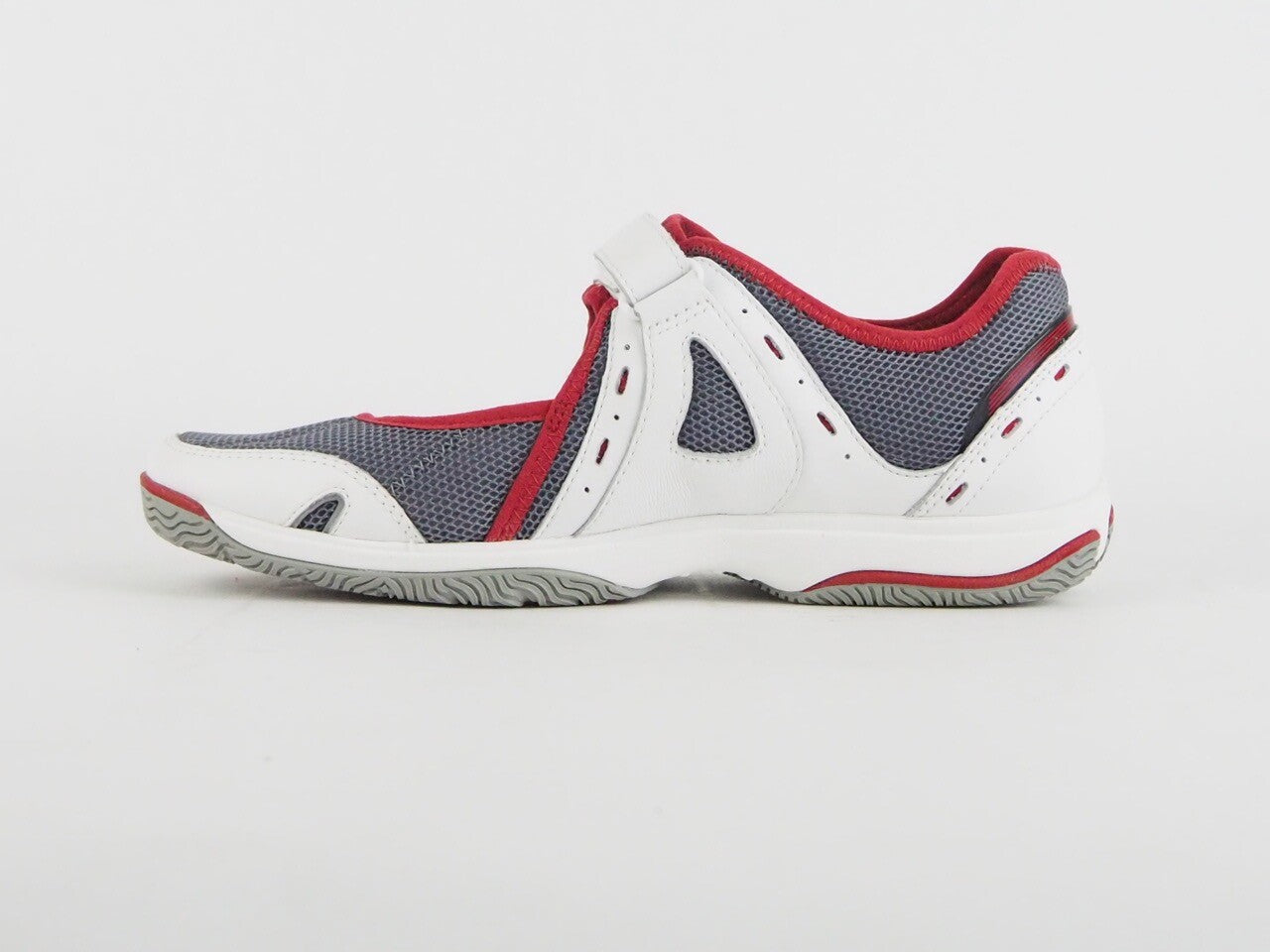 Womens Timberland Mary Jane 27645 White Grey Textile Touch Fasten Comfort Shoes