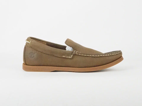 Mens Timberland Heritage Venetian 6403A Brown Leather Slip On Loafer Shoes