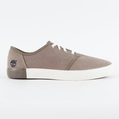 Mens Timberland Union Wharf A1AXY Medium Grey Canvas Laced Low Top Casual Shoes