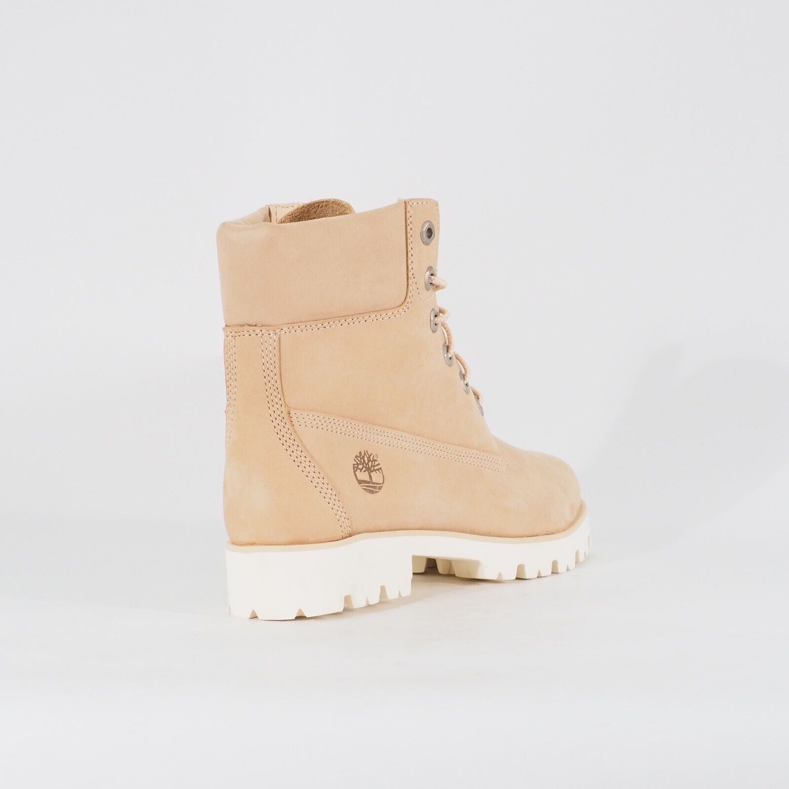 Womens Timberland Premium 6 Inch A1TYI Peach Leather Lace Casual Walking Boots