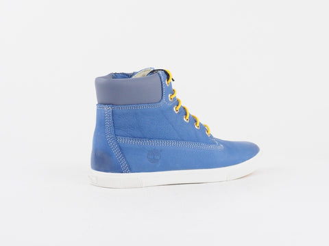 Juniors Timberland Earthkeepers 1894A Blue Leather Sneakers Casual Zip Up Boots