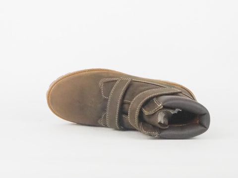 Juniors Timberland Authentic 6 Inch 80906 Brown Leather Strap Boots