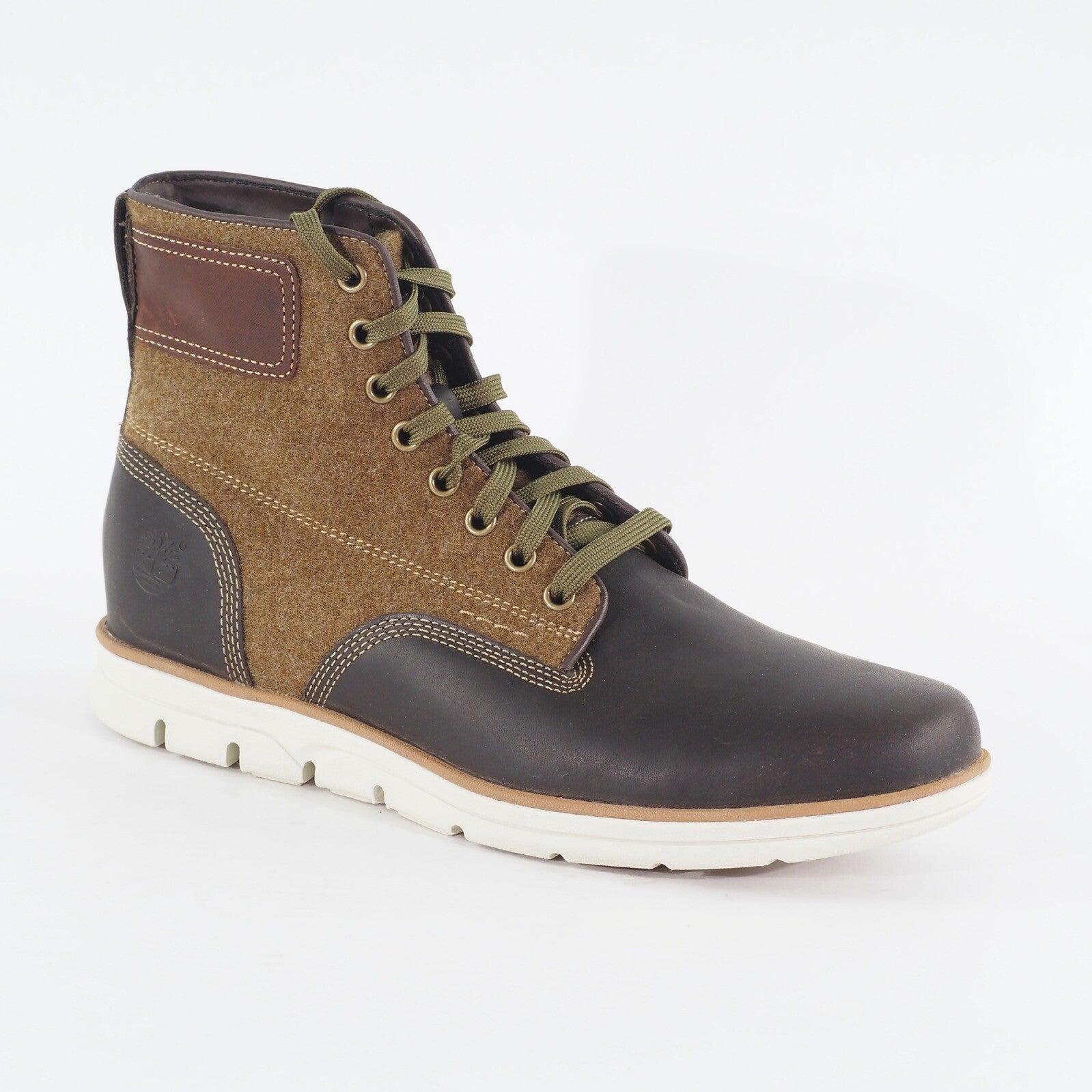 Mens Timberland Bradtreet MM A17JT Brown Leather Casual Walking Lace Up Boots