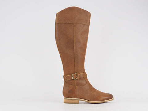 Womens Timberland Rangeley 3555R Bown Leather Zip Up Casual Winter Tall Boots