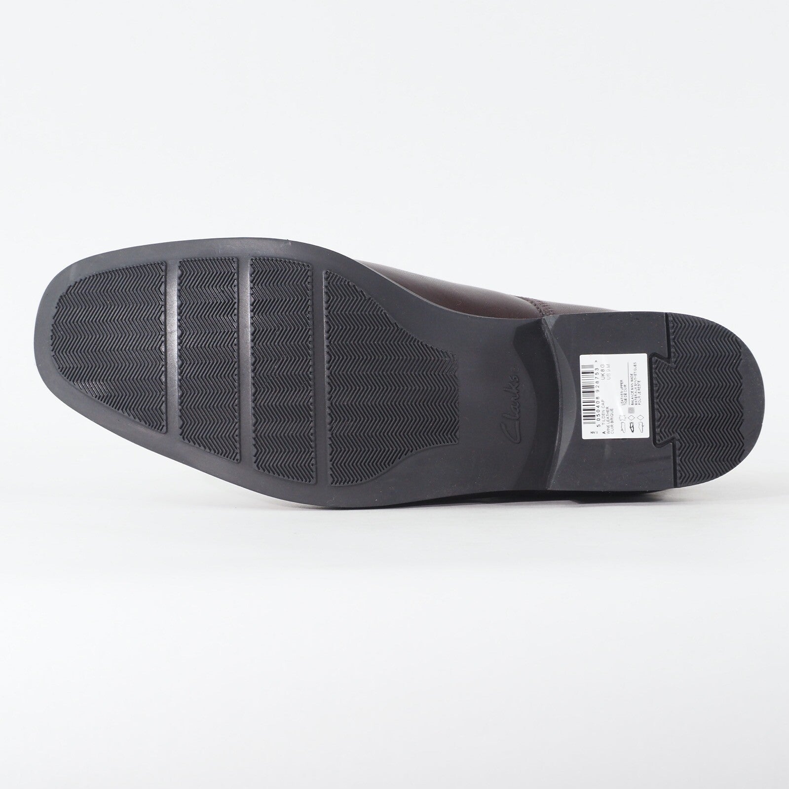 Mens Clarks Tilden Cap 15770 Dark Wine Leather Lace Up Low Formal Shoes