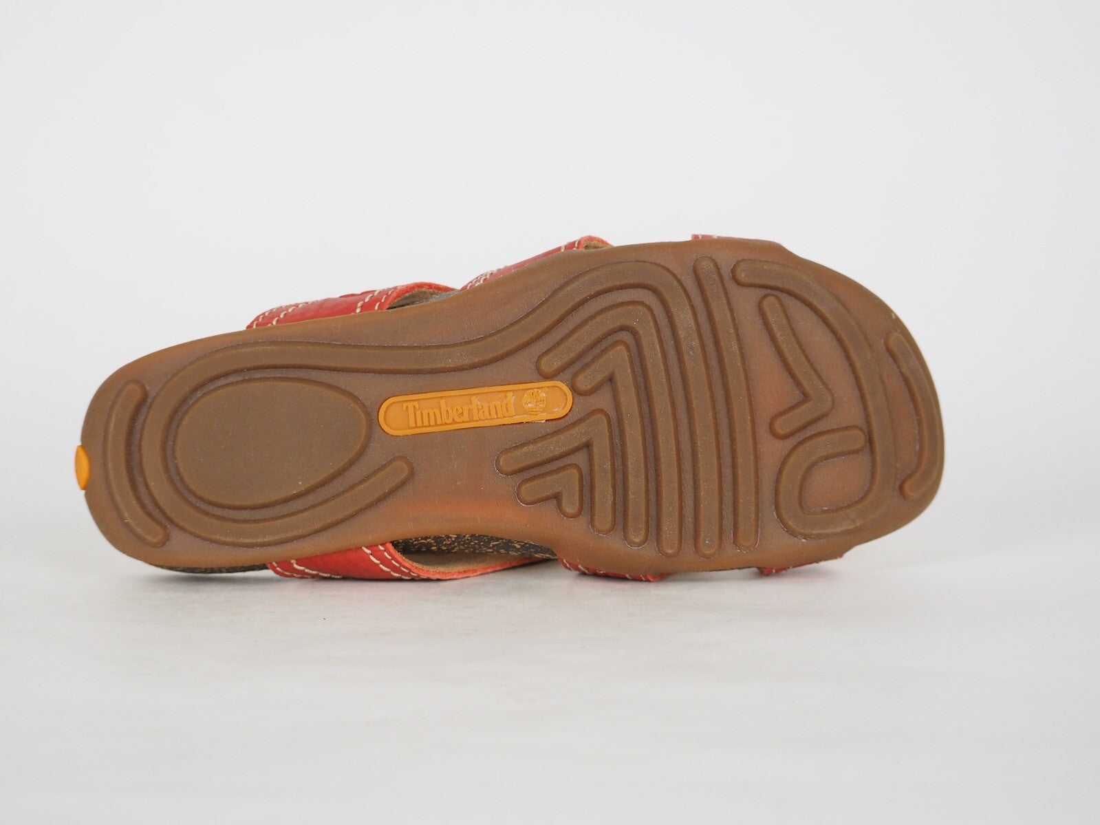 Womens Timberland Earthkeepers 3860R Red Leather Sliders Casual Summer Slippers