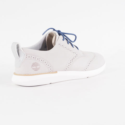 Womens Timberland Bradenton Oxford A25VA Light Grey Nubuck Leather Casual Shoes