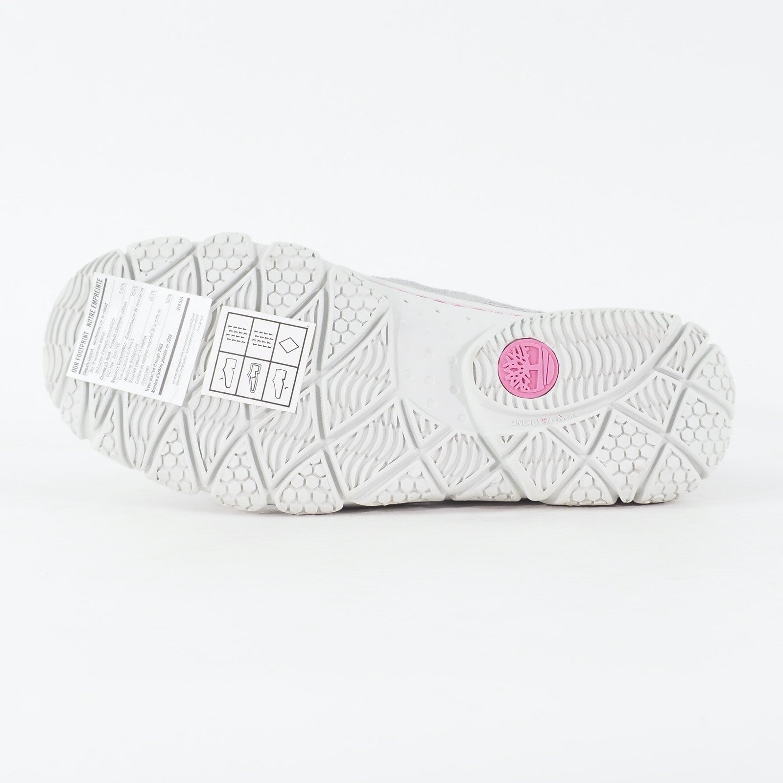 Womens Timberland Wake 58621 Grey Mauve Fabric Slip On Casual Trainer Shoes