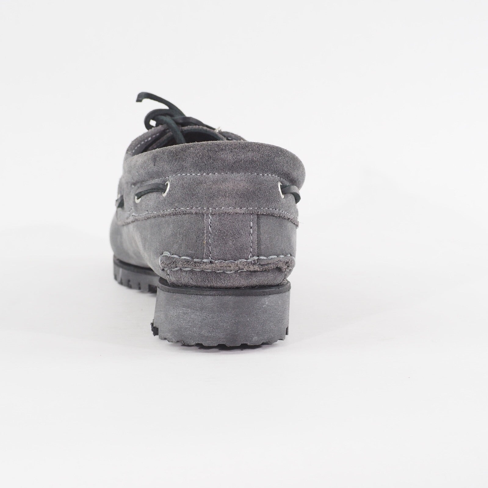 Mens Timberland Premium A68QB Medium Grey Leather Lace up Boat Shoes