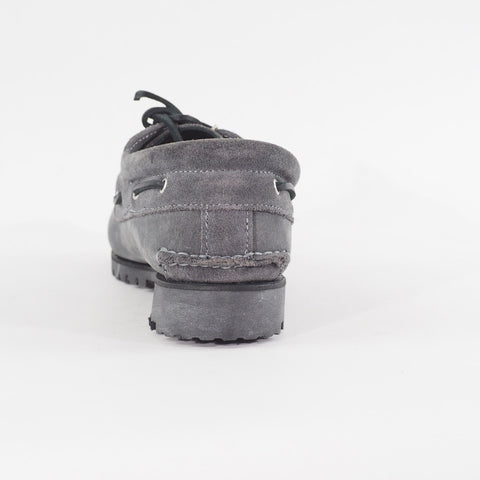 Mens Timberland Premium A68QB Medium Grey Leather Lace up Boat Shoes
