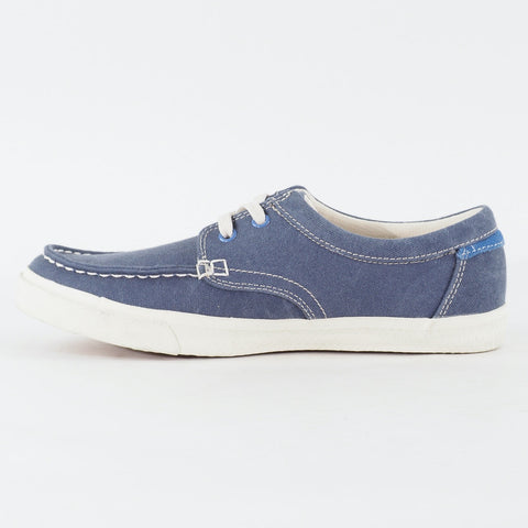 Mens Timberland Hookset Camp Ox 9317B Medium Blue Canvas Lace Up Casual Shoes