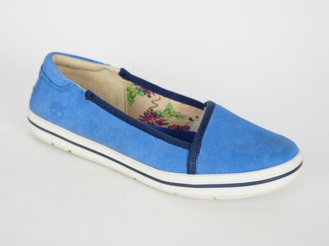 Womens Timberland EK Casco Bay 8829A Blue Leather Slip On Trainers