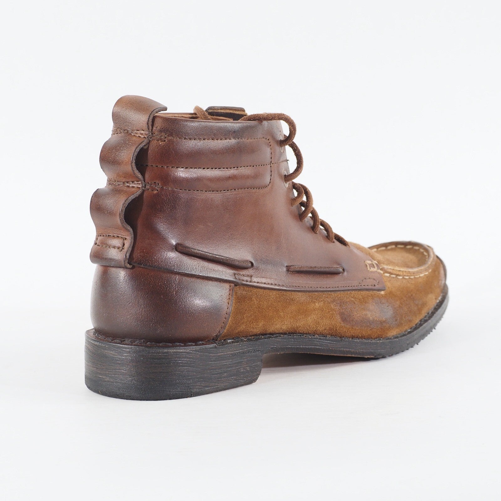 Mens Timberland CNY PNE 89545 Brown Leather Casual Shoes Lace Up Chukka Boots