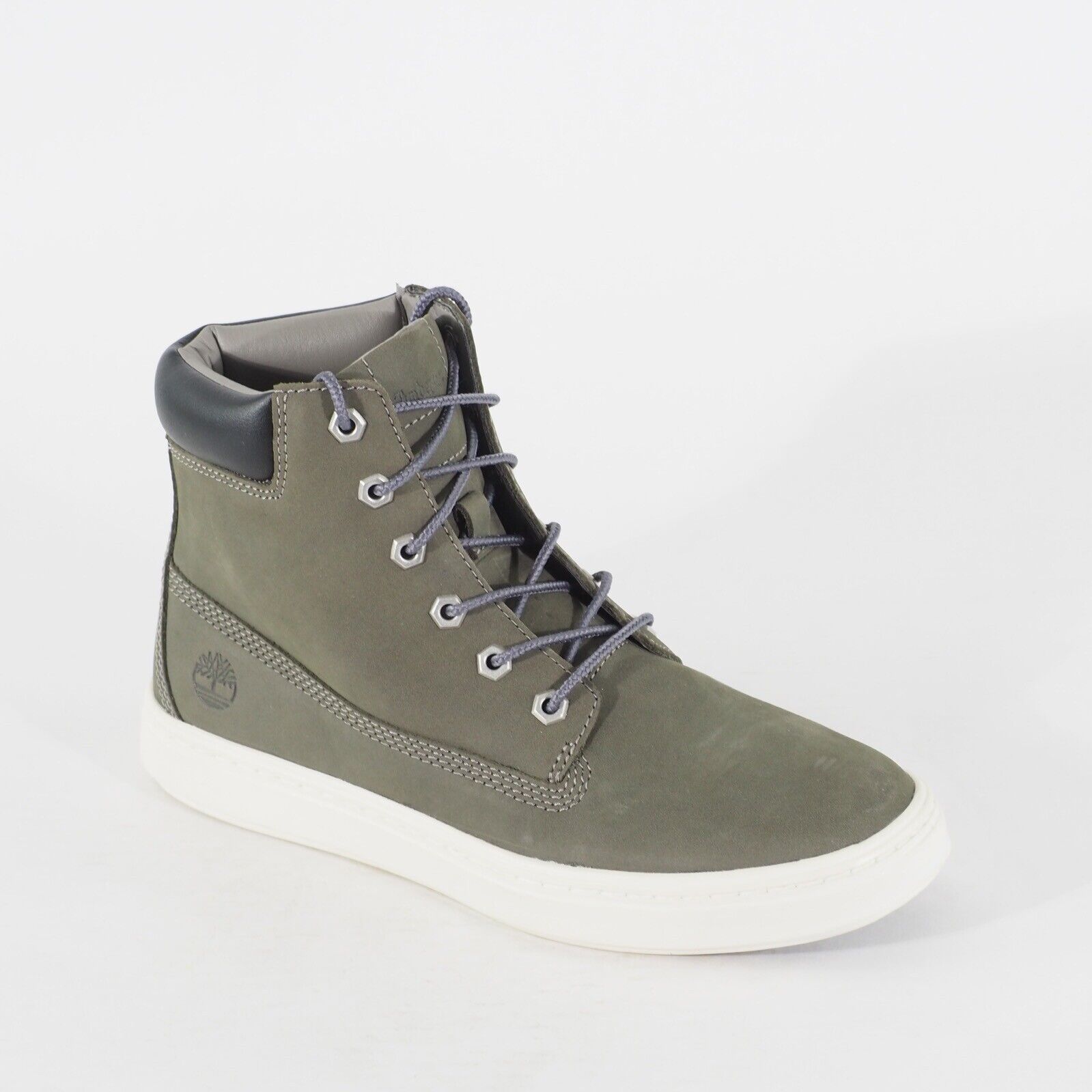 Womens Timberland Premium 6 Inch A1ITX Grey Leather Lace Casual Walking Boots