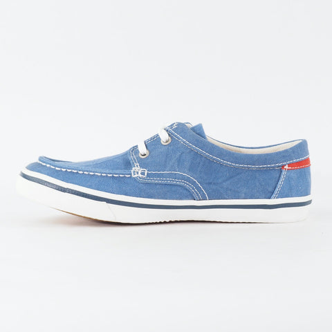 Mens Timberland EK Hookset Camp 5716R Medium Blue Canvas Lace Up Casual Shoes