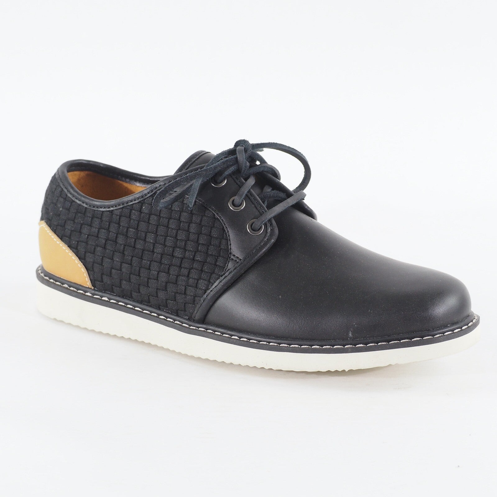 Mens Timberland Newmarket Homerun A17B1 Black Leather Lace Up Casual Shoes