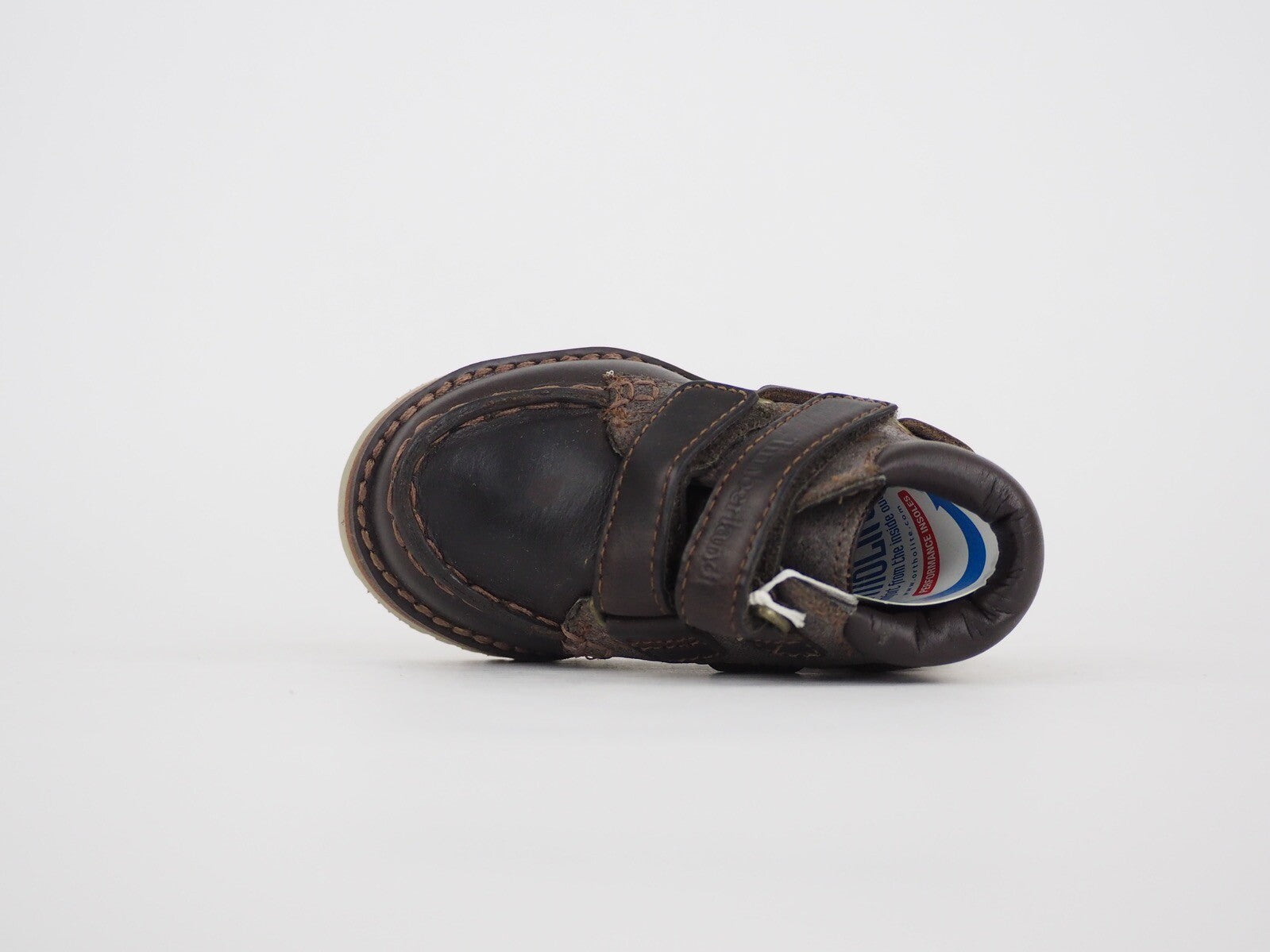 Toddlers Timberland Milville 39887 Dark Brown Leather 2 Strap Chukka Boots