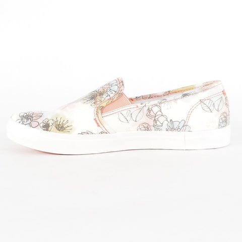Womens Timberland Newport A1YU5 White Floral Print A1YU5 Casual Slips On Shoes