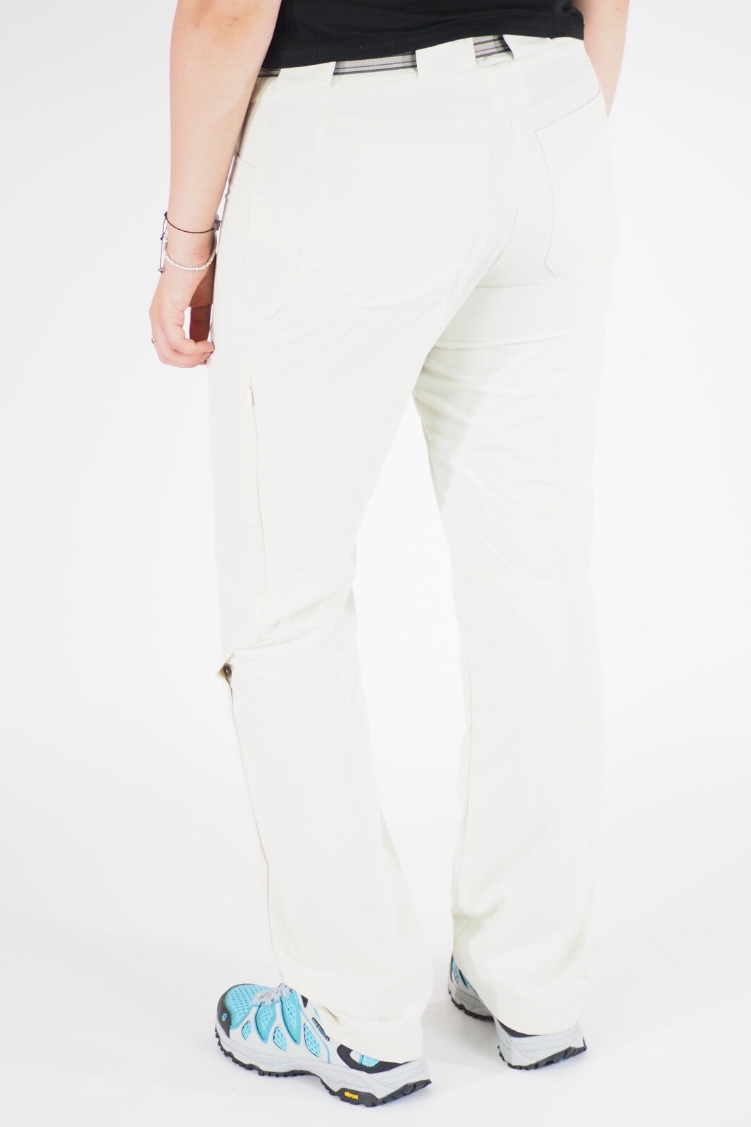 Womens Jack Wolfskin Safari 1503171 White Sand Windproof Stretch Hiking Trousers