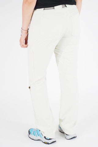 Womens Jack Wolfskin Safari 1503171 White Sand Windproof Stretch Hiking Trousers