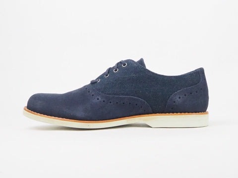 Mens Timberland Stormbuck Lite Brogue 9145B Navy Suede Fabric Lace Up Shoes   