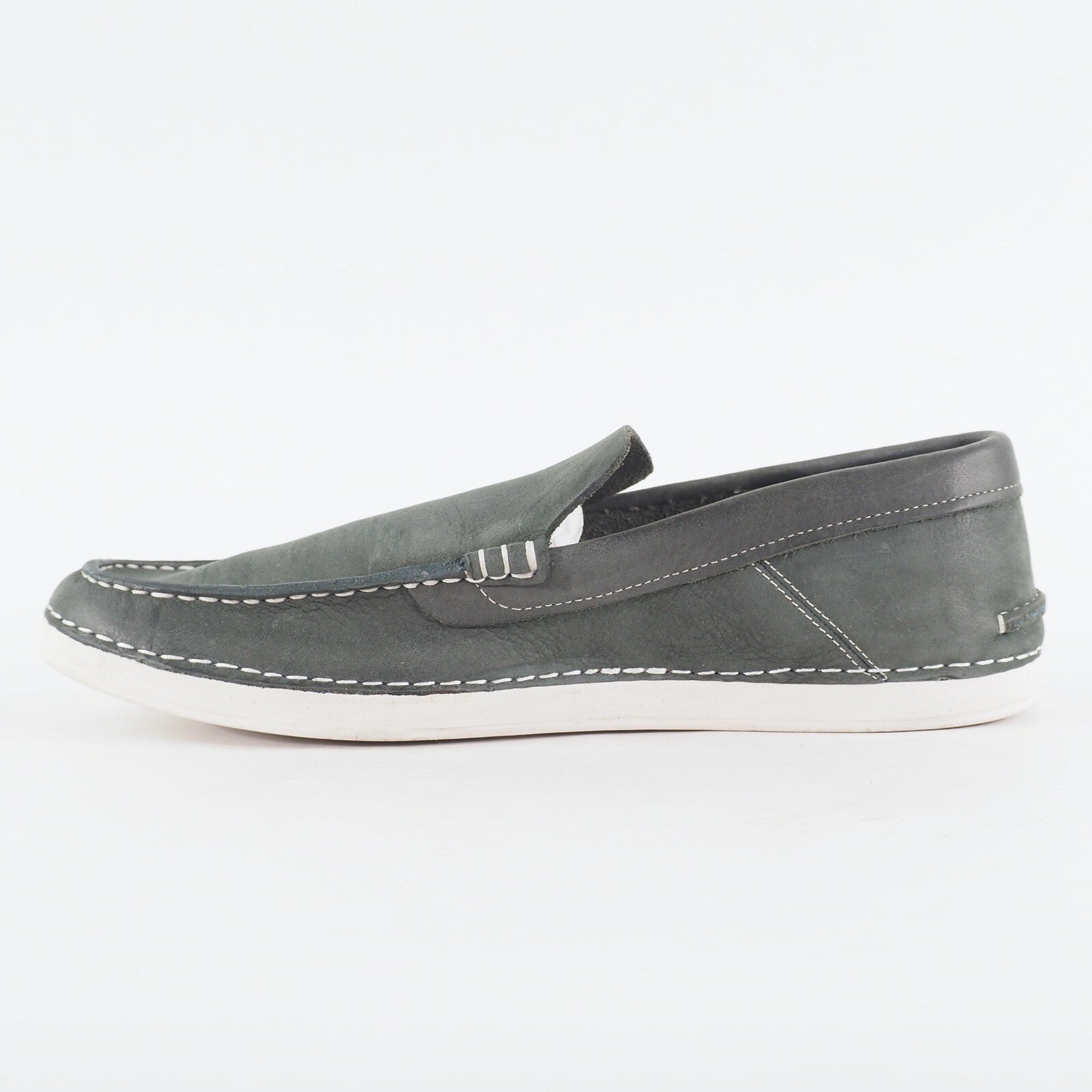 Mens Timberland EK 2.0 21572 Navy Blue Nubuck Leather Slip On Casual Shoes