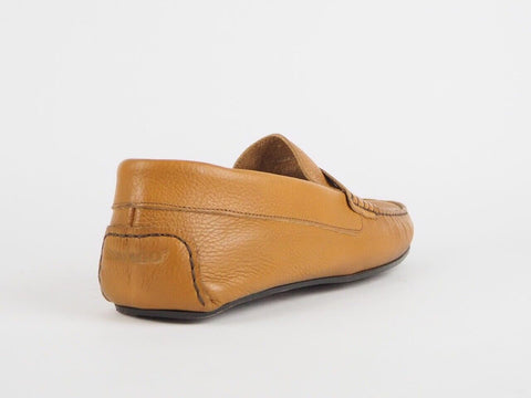 Mens Sebago Tirso Penny B161312 E Cur Tan Leather Slip On Boat Casual Shoes