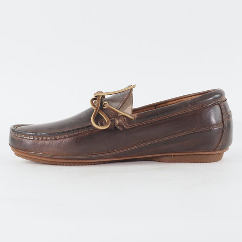 Mens Timberland EK City 1 Eye 5000R Dark Brown Leather Lace Up Casual Boat Shoes