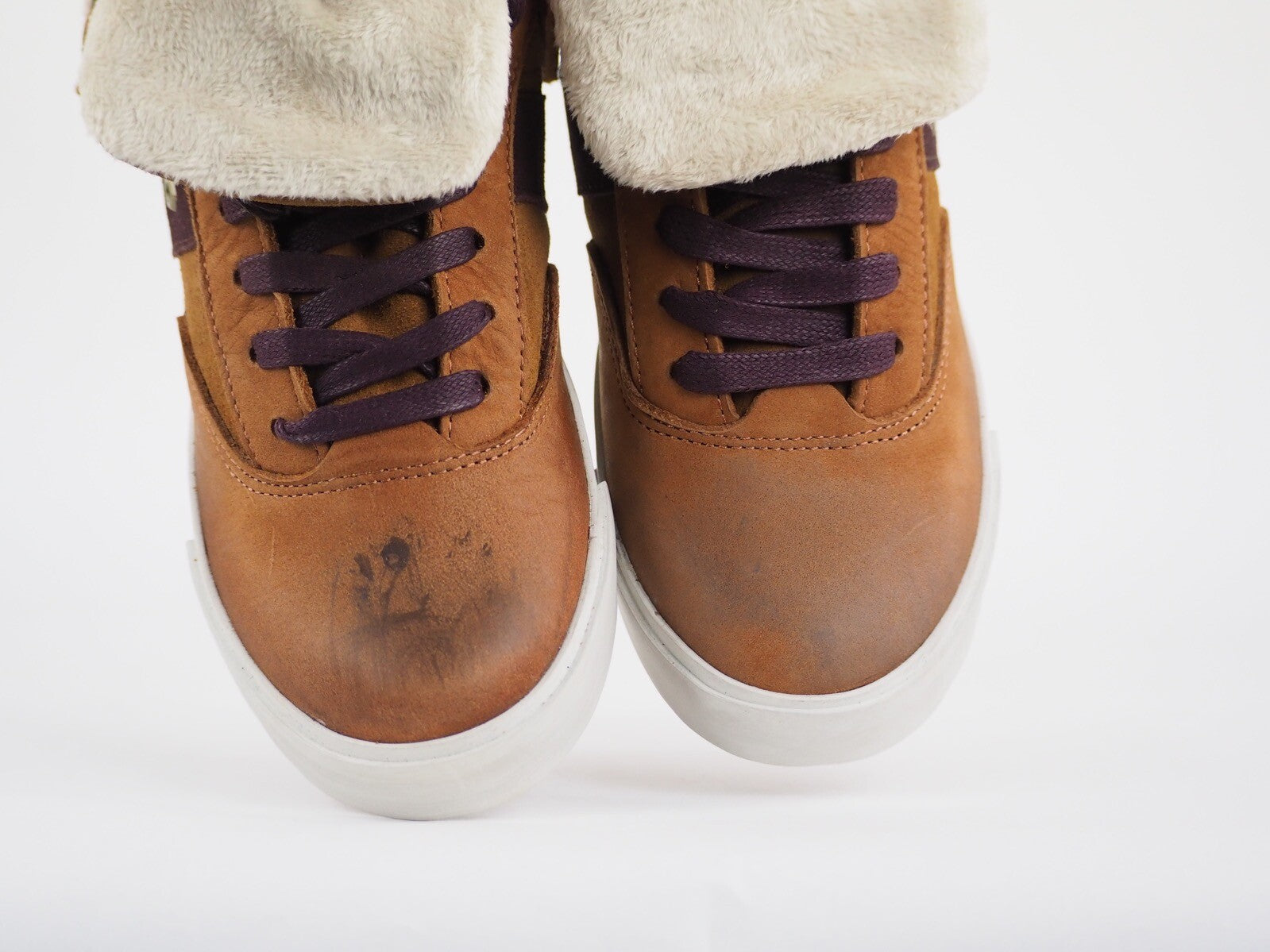Womens Timberland Glastenbury 8446A Brown Leather Rolltop Casual Shoes Boots UK5